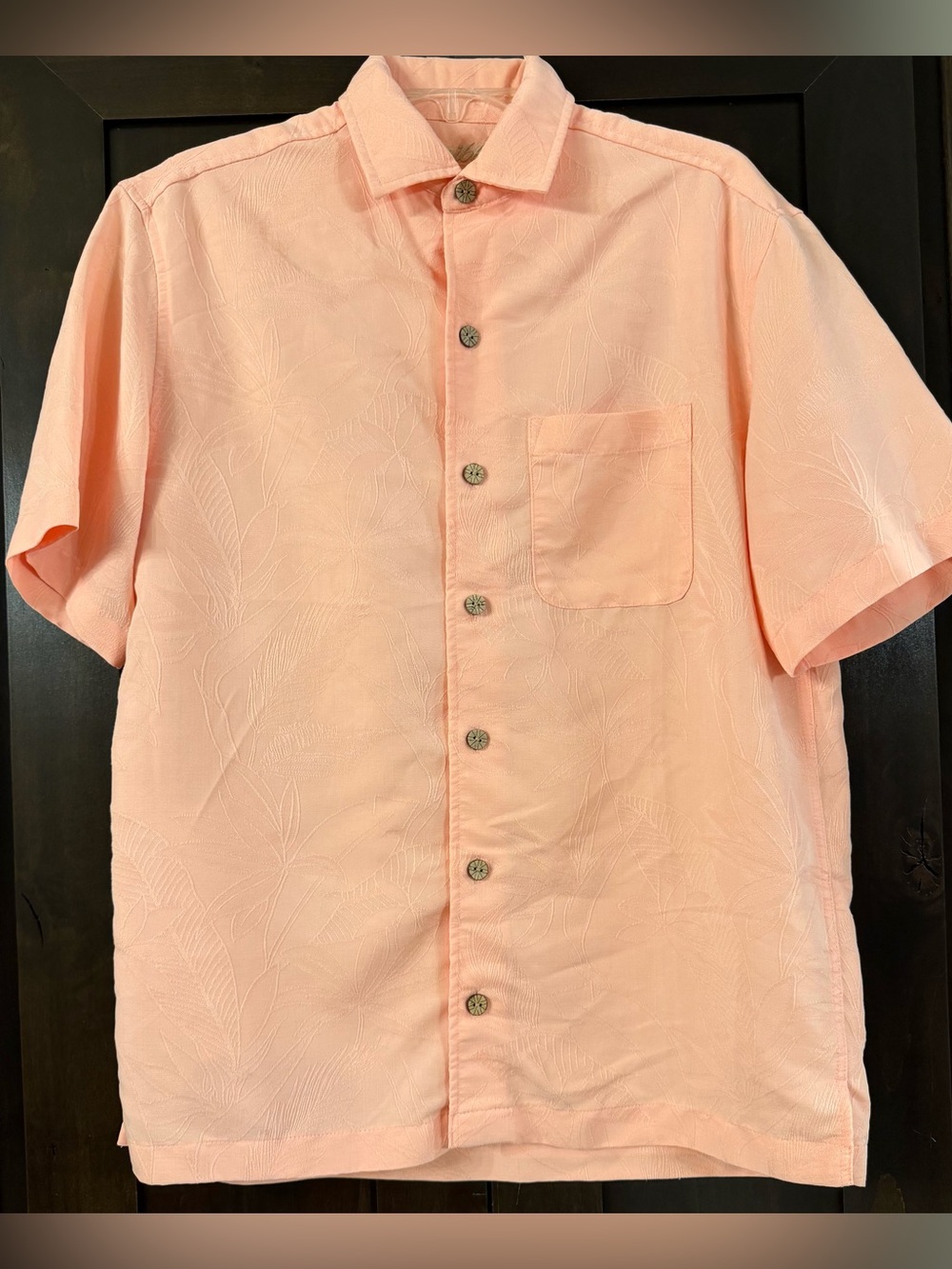 Caribbean Camp Button Down Shirt Sz S